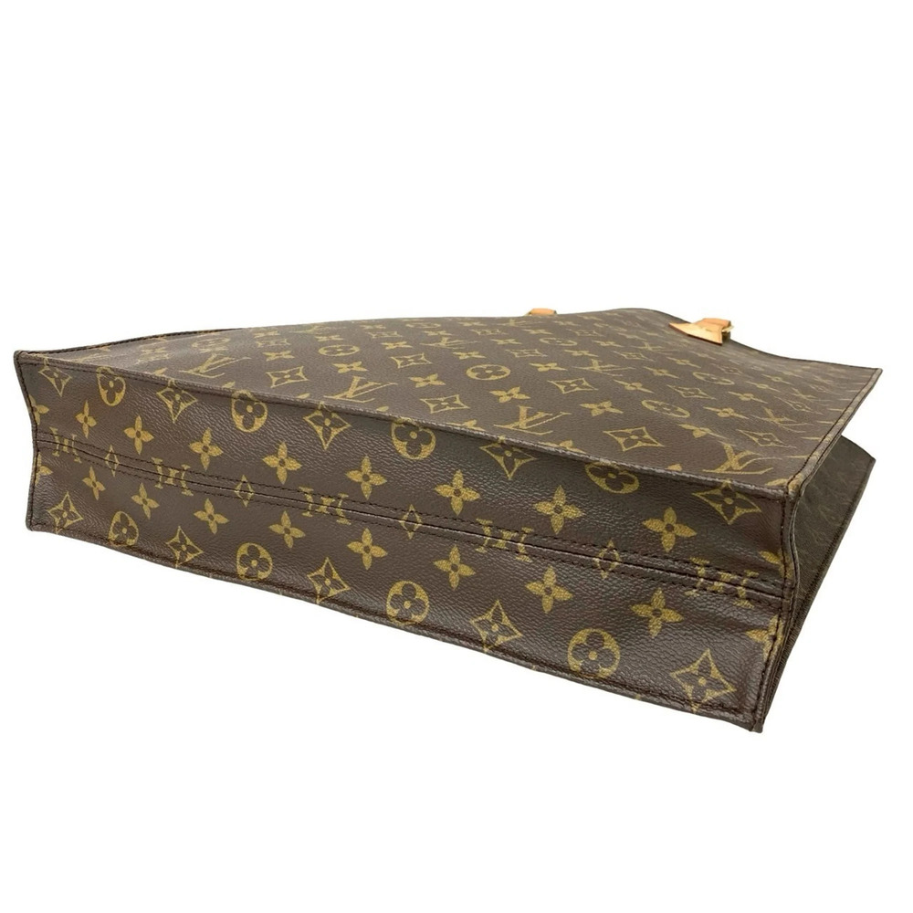 LOUIS VUITTON Authentic Brown Monogram Leather Tote Bag - Picture 8 of 10